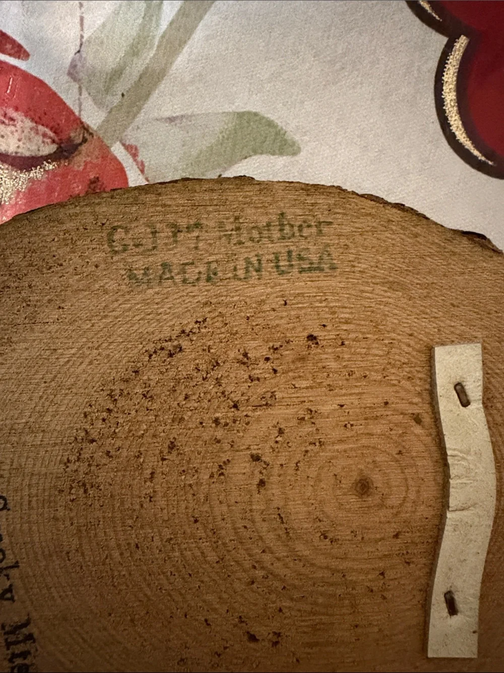 Sentimental 'Mother' Oval Wooden Wall Plaque in Dark Green and Gold